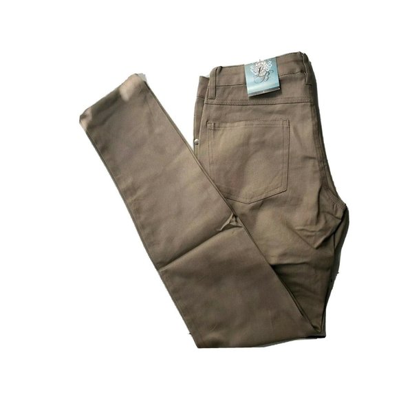 Hybrid & Company Khaki Cotton Skinny Jeggings 7 - Picture 3 of 9